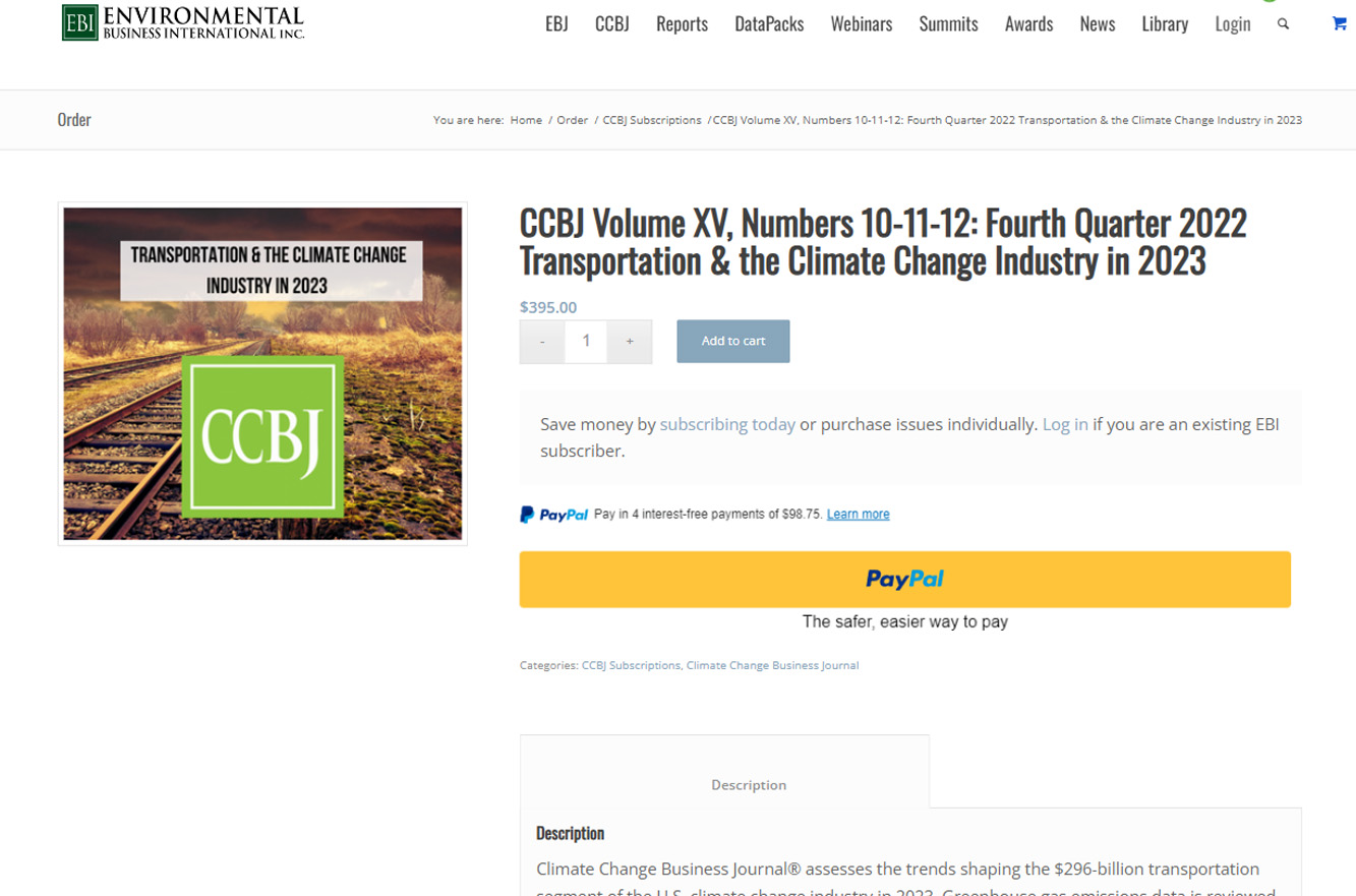 EIB Climate Change Business Journal-Article